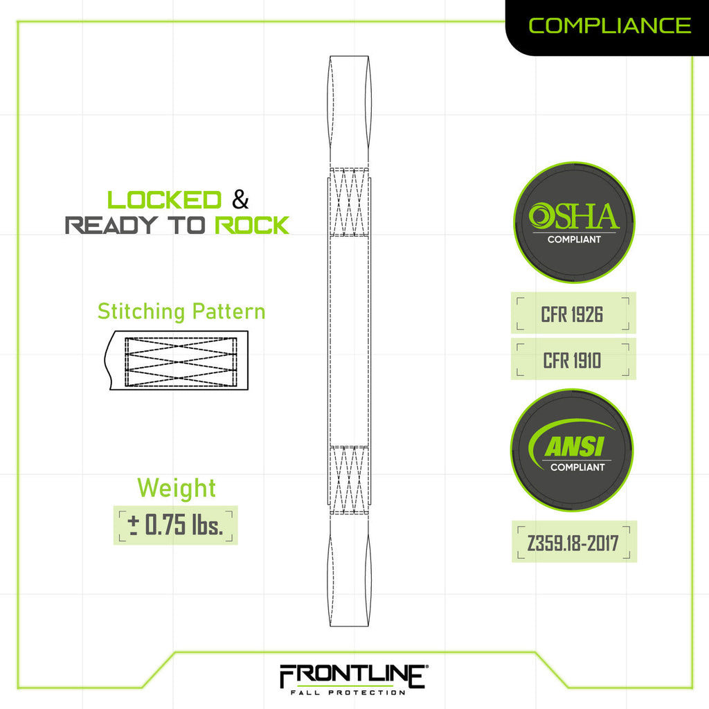Frontline COSL Concrete Embed Anchor Strap with Looped Ends