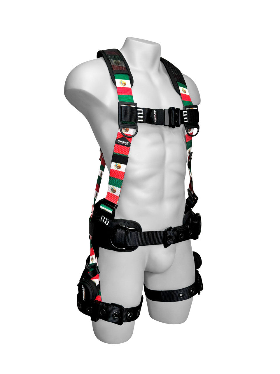 Frontline 110CTB-MX Combat™ Mexican Style Full Body Harness with Aluminum Hardware and Suspension Trauma Straps