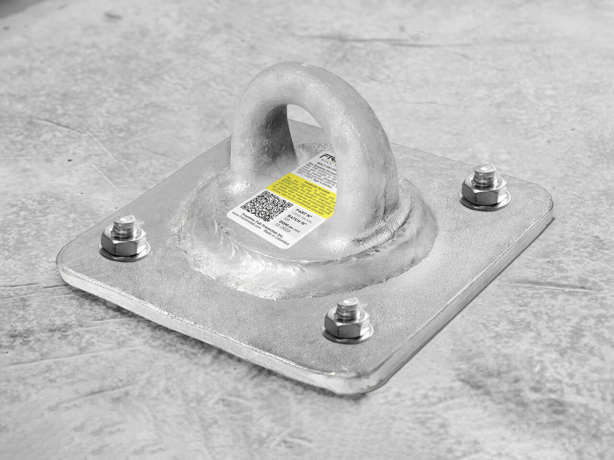 Frontline COP02-10K-CAL Concrete and Steel 10k Lbs HDG Reusable Anchor Plate - CAL-OSHA