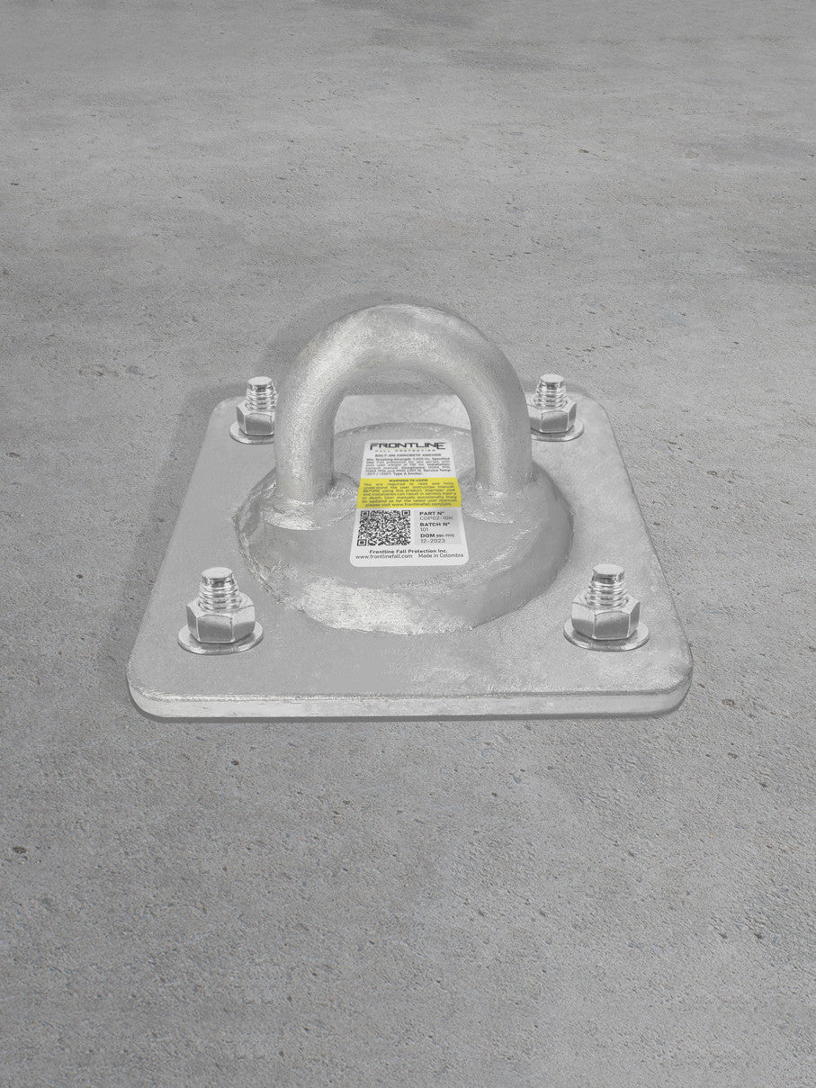 Frontline COP02-10K Concrete and Steel 10k Lbs Reusable Anchor Plate