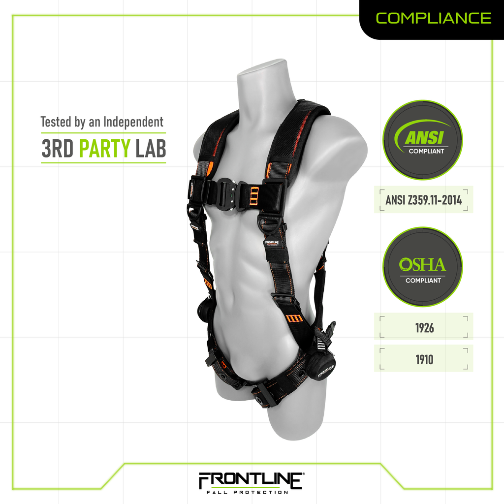 Frontline 110VTB Combat™ Lite Vest Style Harness with Aluminum Hardware and Suspension Trauma Straps