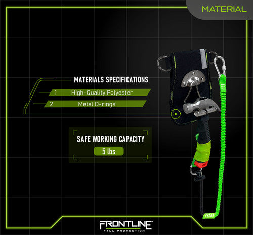 Frontline HH05SW ToolGrip™ 5 lbs Swiveling Hammer Holster with Side D-Rings