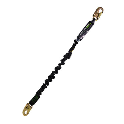 Frontline LES61S-US Patriot™ 6' Single Leg Elastic Lanyard with Snaphooks - Made in USA