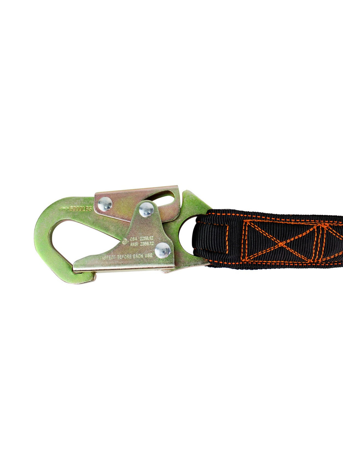 Frontline LIS61S Combat™ 6' Single Leg Snaphook Lanyard with Internal Shock Absorber