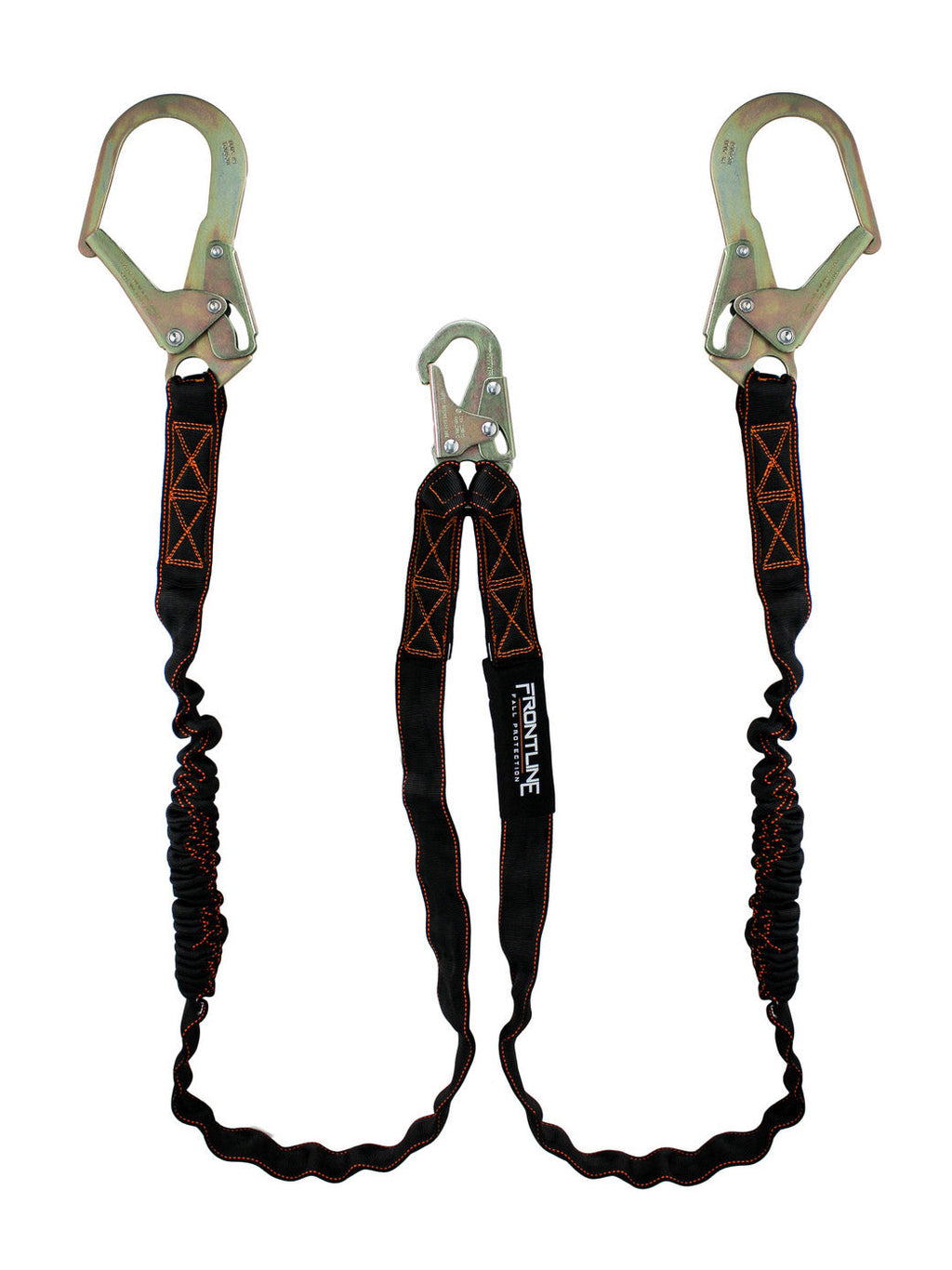 Frontline LIS62R Combat™ Twin Leg 6' Rebar Hook Lanyard with Internal Shock Absorber