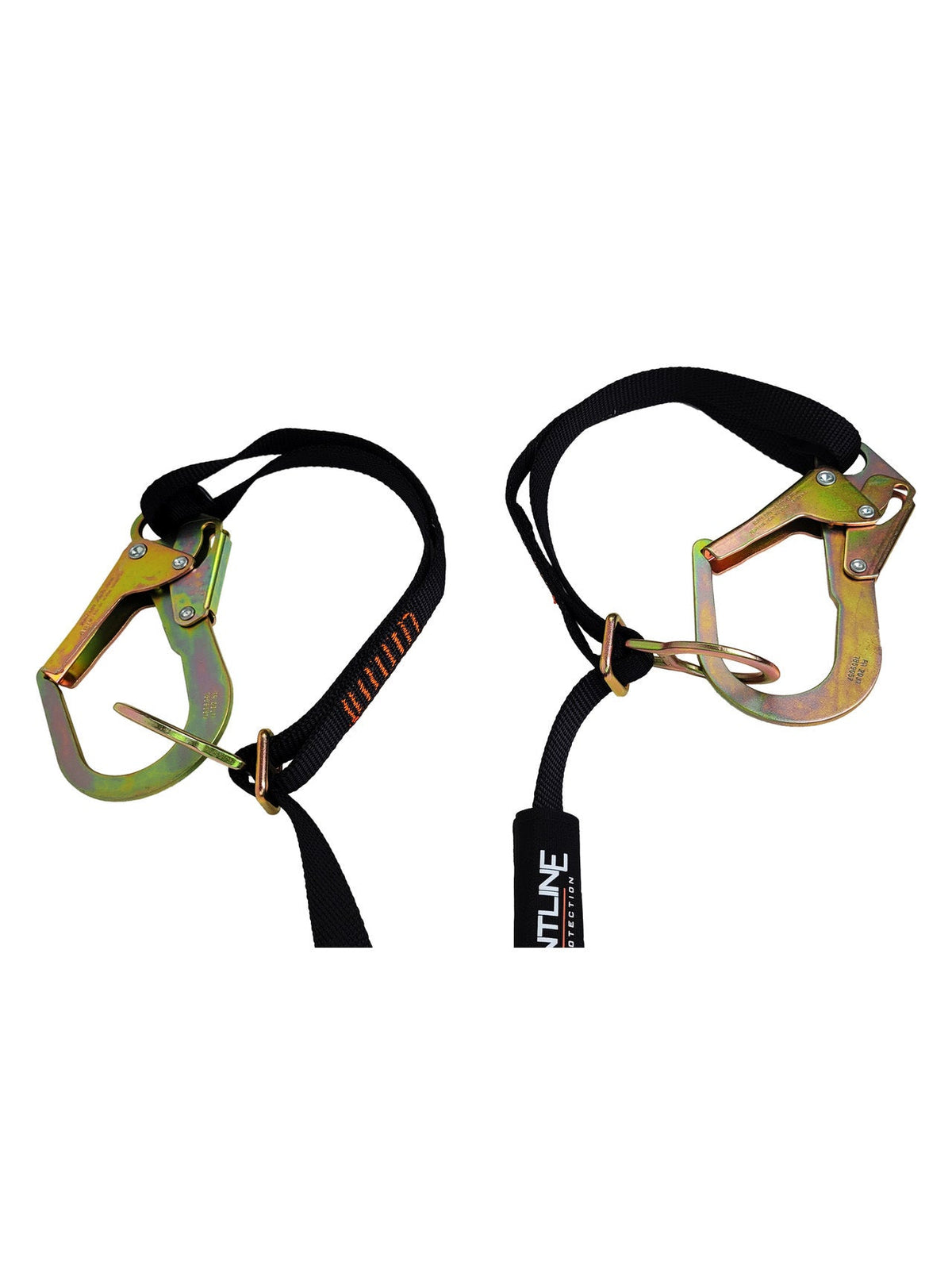Frontline LPO62RADJ Combat™ 6' Tie-Back Double Leg Shock Absorbing Lanyard with Rebar Hooks