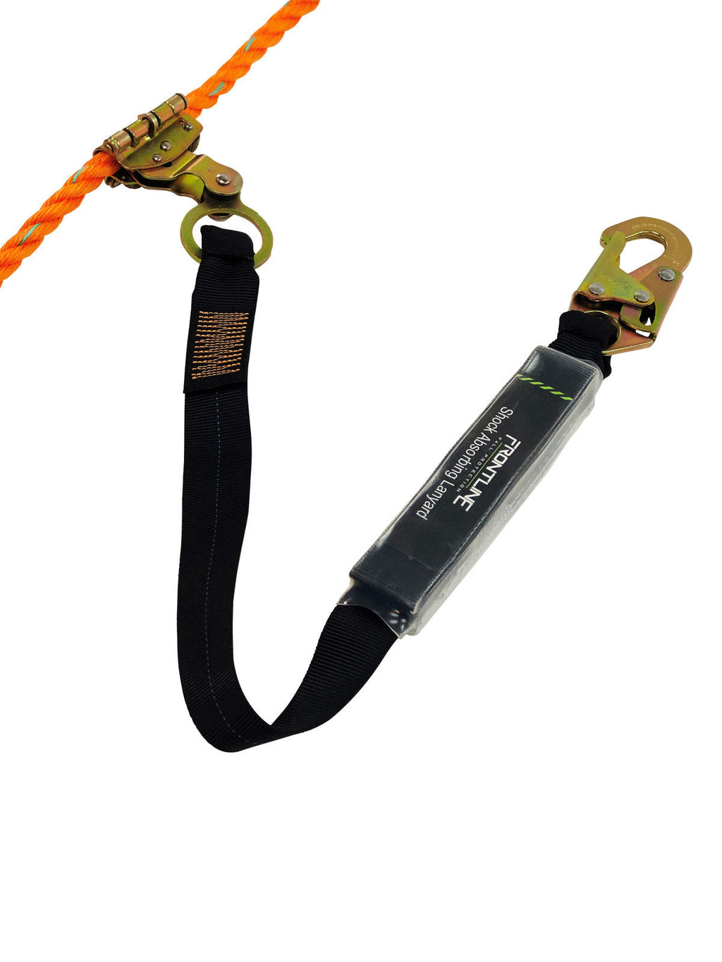 Frontline RGSS58ES Self-tracking Rope Grab 5/8" with 3' Lanyard