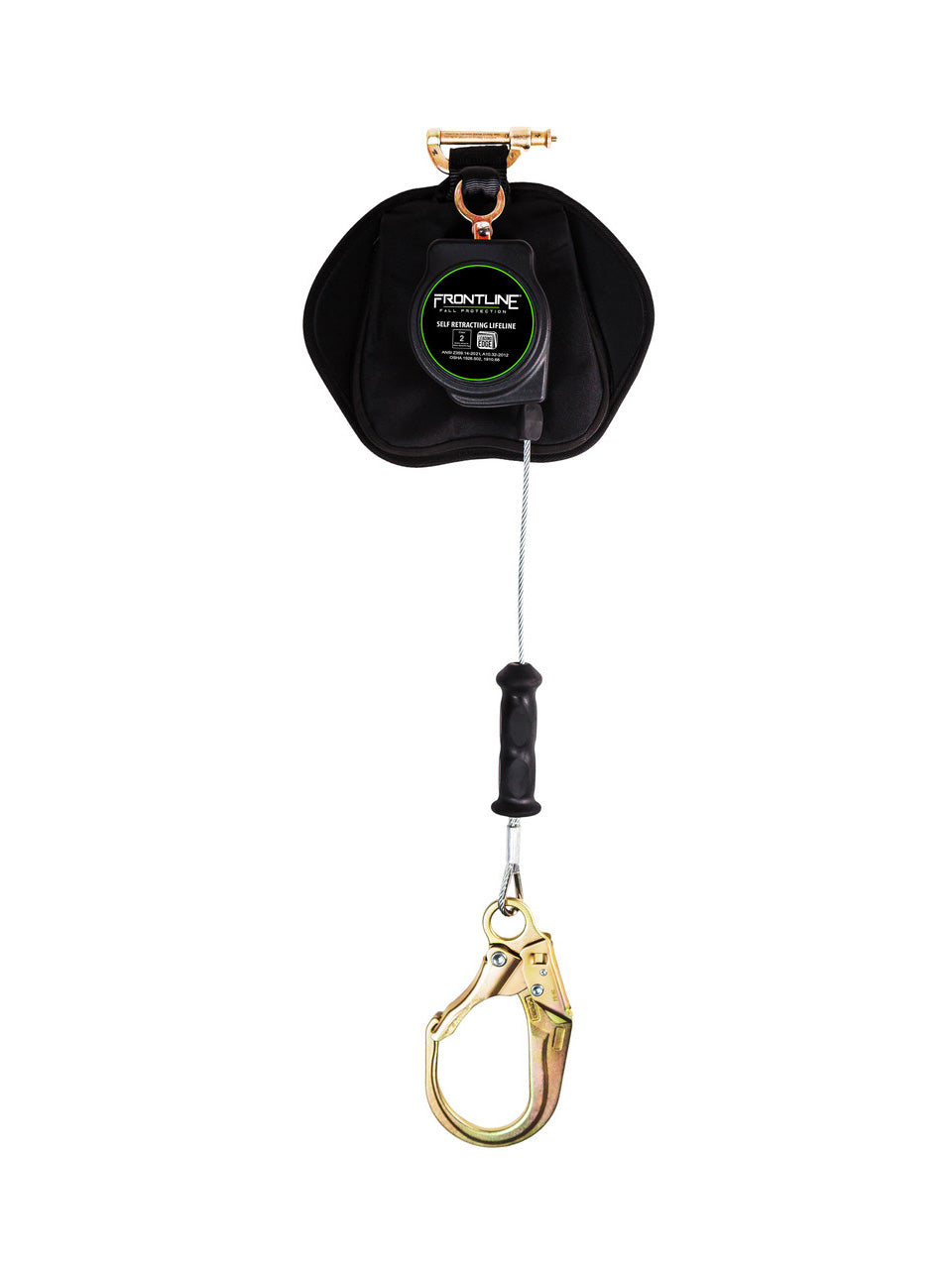 Frontline RPG081RLE Leading Edge Cable Single Leg 8' SRL with Steel Rebar Hook End
