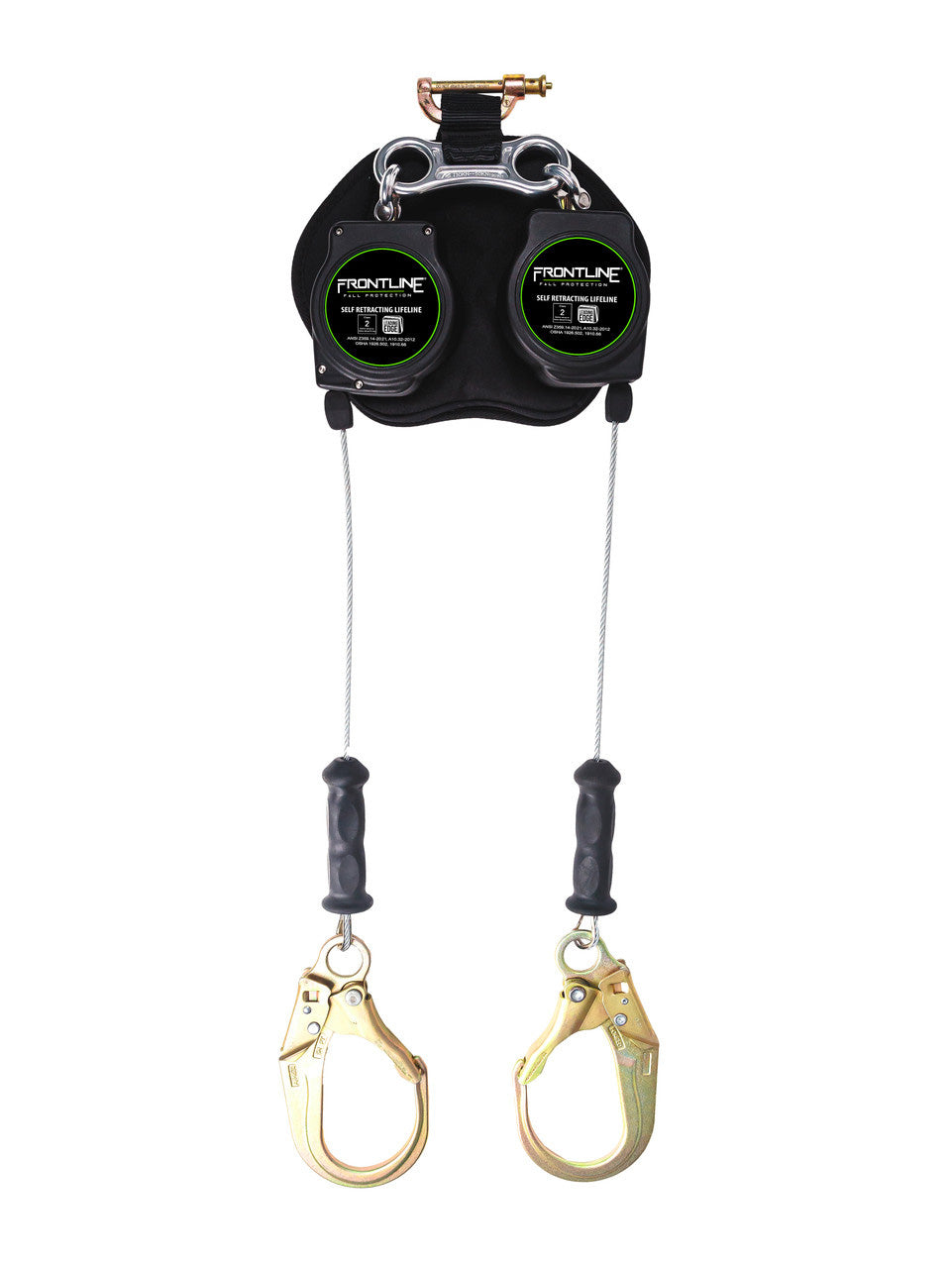 Frontline RPG082RLE Leading Edge Cable Twin Leg 8' SRL with Steel Rebar Hook Ends