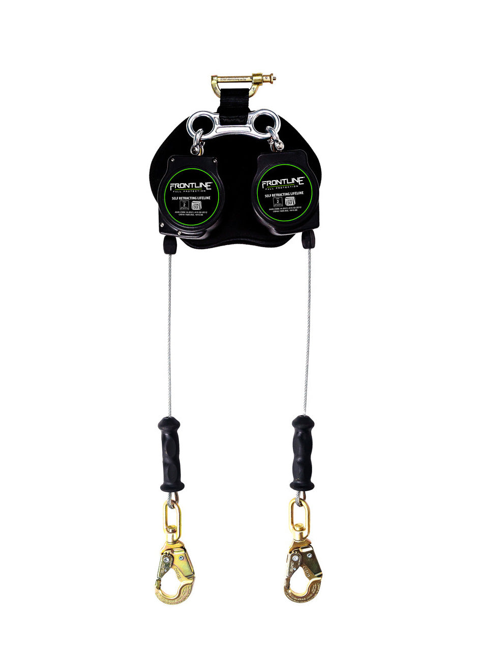 Frontline RPG082SLE Leading Edge Cable Twin Leg 8' SRL with Steel Snap Hook Ends
