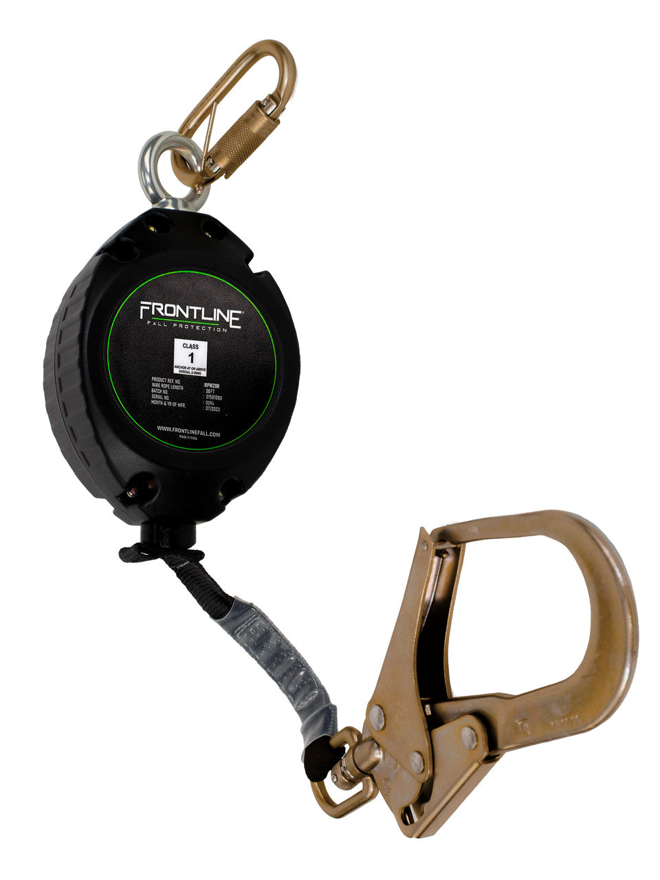 Frontline RPW20R Web Single Leg 20' SRL with Steel Rebar Hook End