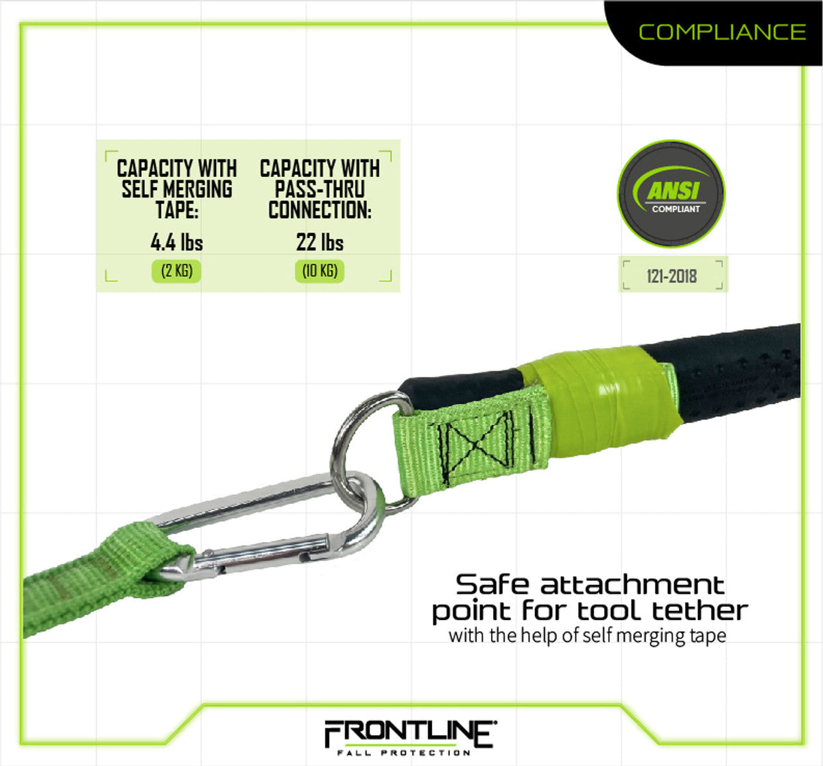 Frontline ACTLDR ToolGrip™ 4 lbs Webbing Tool D-Ring Anchor