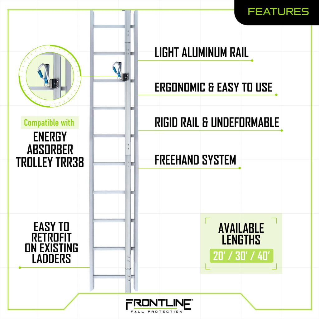 Frontline VLRS Securail Pro Vertical Lifeline System