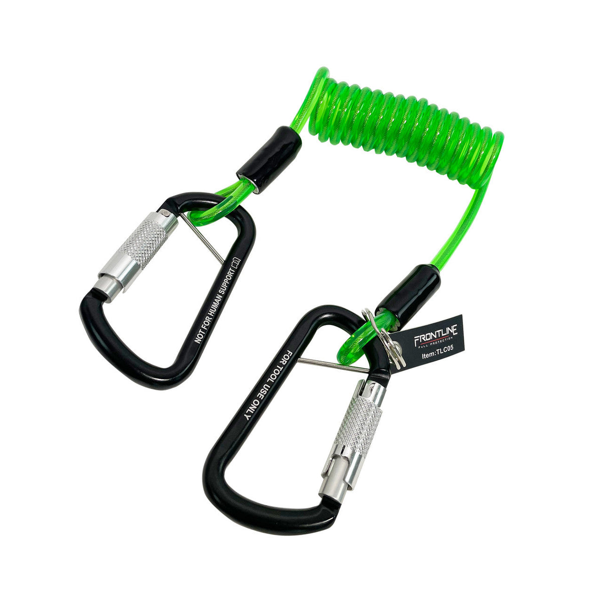 Frontline TLC05 ToolGrip™ Coil Tool Tether 5 lbs with Double Self-locking Aluminum Carabiner