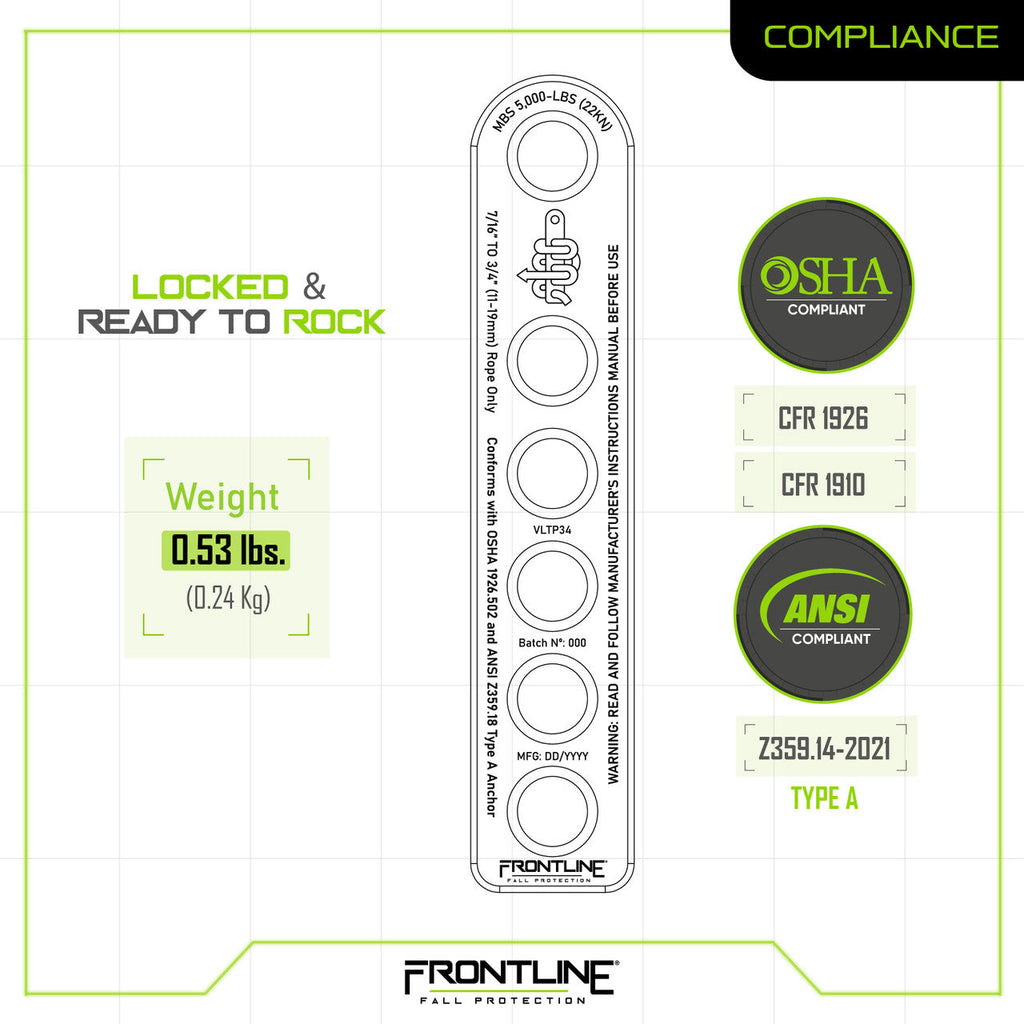 Frontline VLTP34 Rope Termination Plate