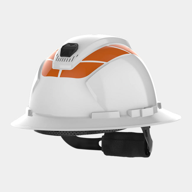 Ceros® full brim hi-vis orange reflective stickers