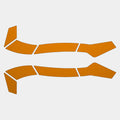 Ceros® XT400 helmet hi-vis orange reflective sticker set