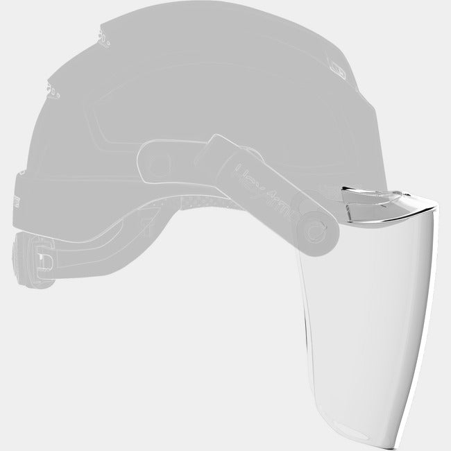 Face shield replacement window