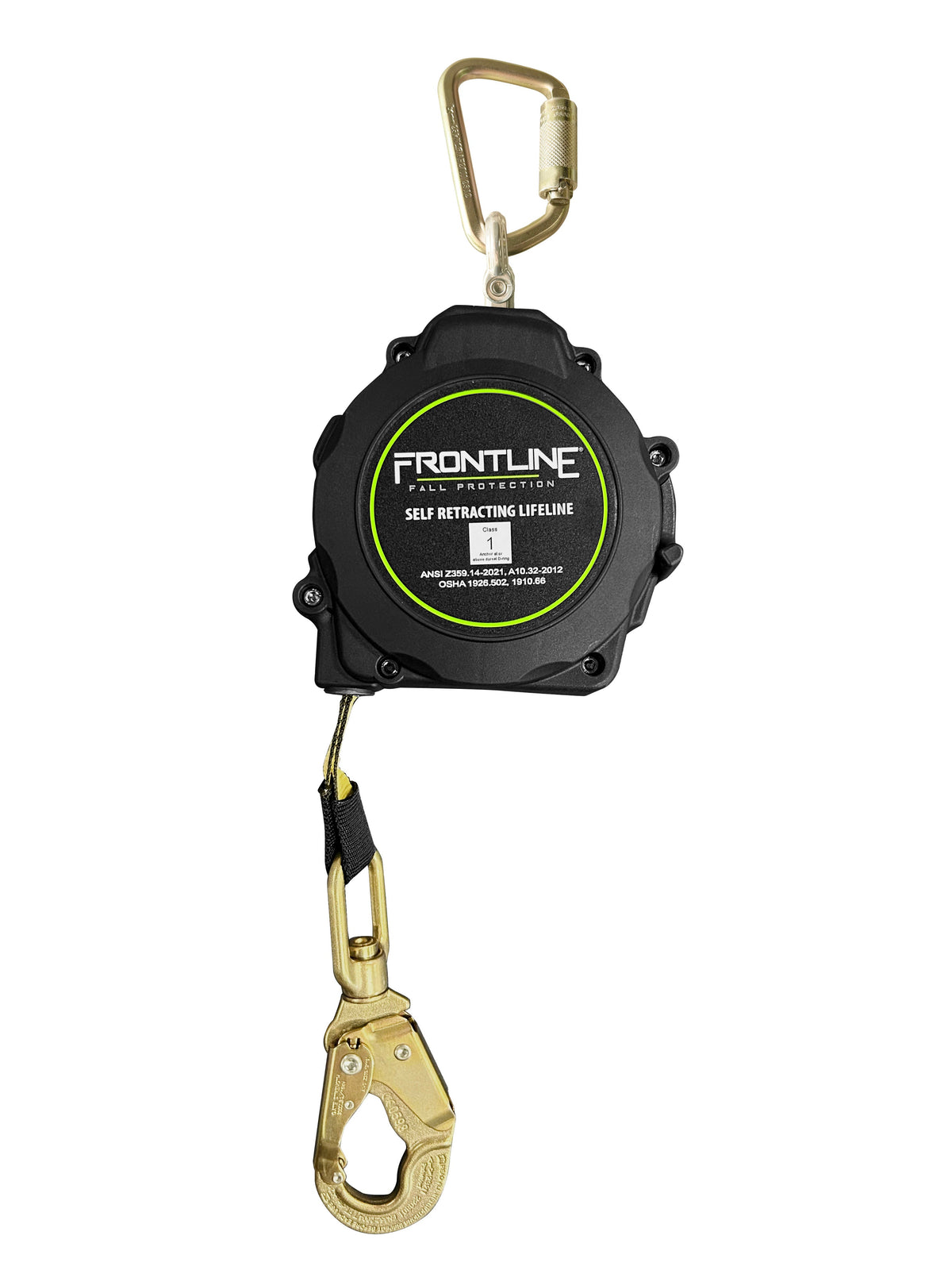 Frontline RPAS Aramid Fiber Web Single Leg SRL with Steel Snap Hook End