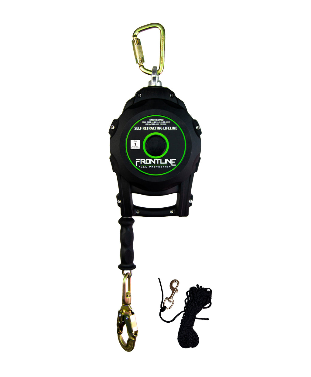 Frontline RPGC Cable Single Leg SRL with Steel Snap Hook End with Carry on Handle and Tagline