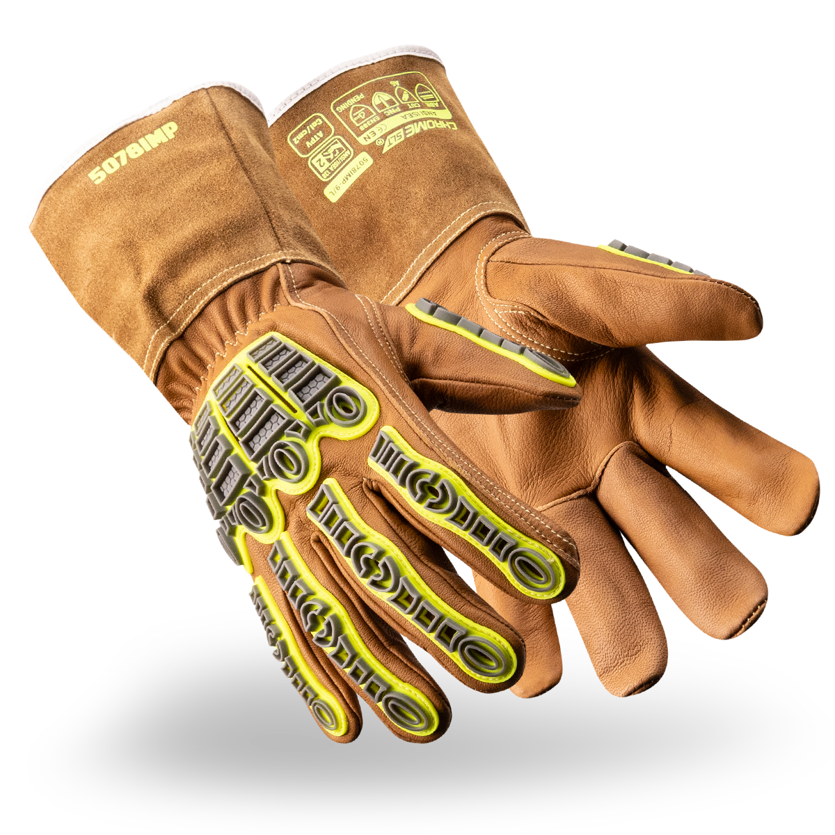 HexArmor 5076IMP gloves, showing palms and backs