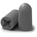 Large gray HexArmor accuFit disposable earplugs