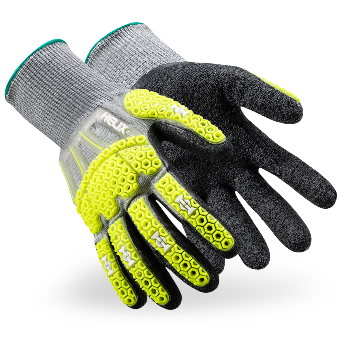HexArmor Helix 3017IMP gloves, showing palms and backs
