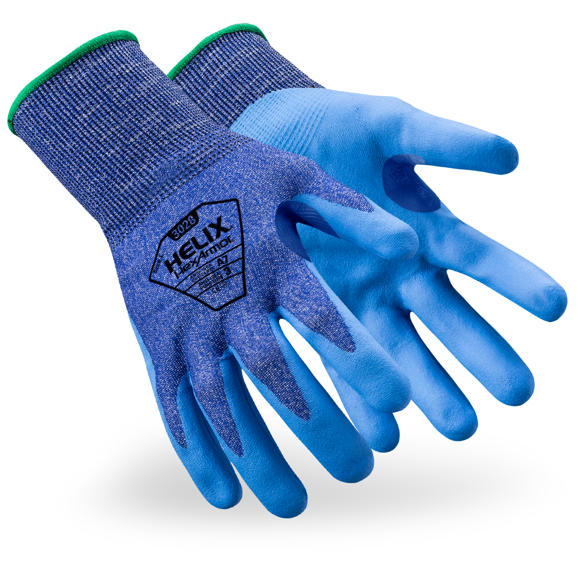 HexArmor Helix 3028 gloves, showing palms and backs
