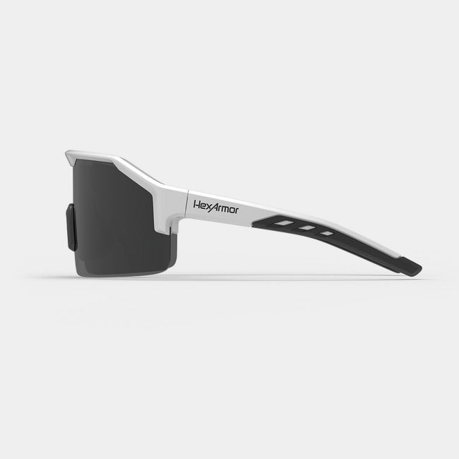 HexArmor Shockwave black & white safety glasses