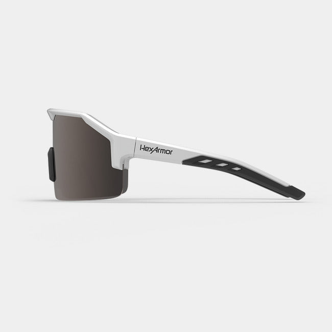 HexArmor Shockwave black & white safety glasses